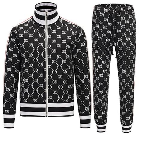 mens gucci jogging suit|authentic Gucci tracksuit.